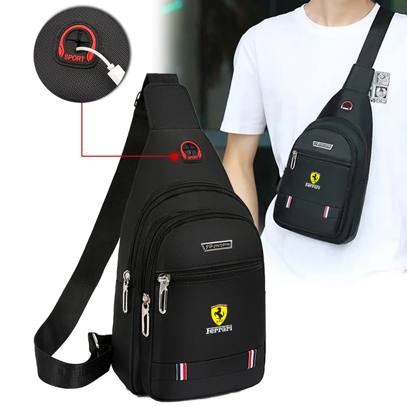 Car Oxford Cloth Chest Bag Crossbody Bag Travelling Storage Bag Travel Multifunctional Backpack For F-Ferrari-1 458 488 F12 430
Car Oxford Cloth Chest Bag Crossbody Bag Travelling Storage Bag Travel Multifunctional Backpack For F-Ferrari-1 458 488 F12 430