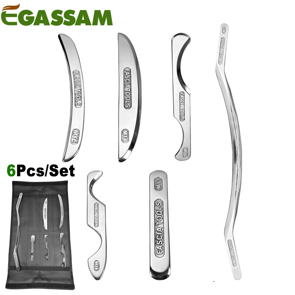 6PCS Stainless Steel Gua Sha Muscle Scraper Tool Set,Metal Scraping Tools,Myofascial Scraping Tool for Physical Therapy
6PCS Stainless Steel Gua Sha Muscle Scraper Tool Set,Metal Scraping Tools,Myofascial Scraping Tool for Physical Therapy