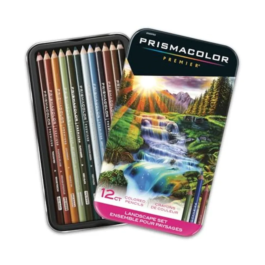 Premier Colored Pencils, Soft Core, Landscape Set, 12 Count - Adult Coloring, Arts and Crafts
Premier Colored Pencils, Soft Core, Landscape Set, 12 Count - Adult Coloring, Arts and Crafts