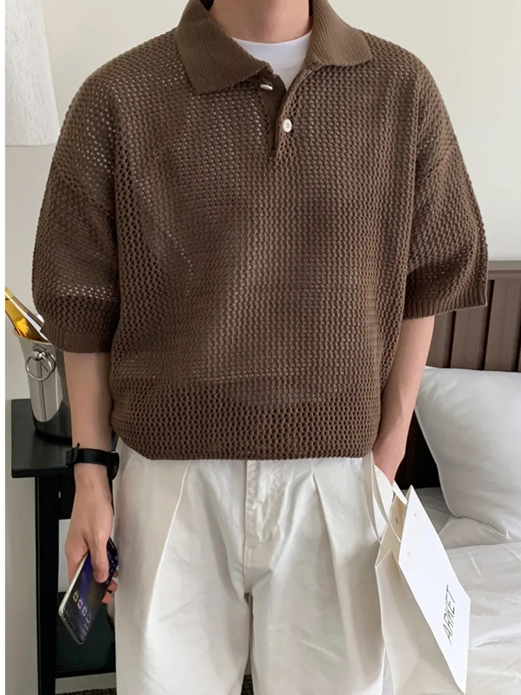 SYUHGFA Men's Knitting Hollow Out T-Shirt 2024 Summer New Loose Korean Style Short Sleeve Tops Solid Color Fashion Pullover
SYUHGFA Men's Knitting Hollow Out T-Shirt 2024 Summer New Loose Korean Style Short Sleeve Tops Solid Color Fashion Pullover
