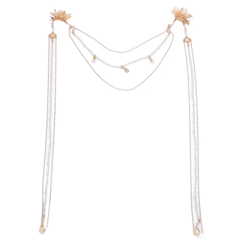Pearl Chain Long Tassel Hair Clip Gold Color Long Tassel Artificial Pearls Hair Clip Stylish Unique Elegant Design
Pearl Chain Long Tassel Hair Clip Gold Color Long Tassel Artificial Pearls Hair Clip Stylish Unique Elegant Design