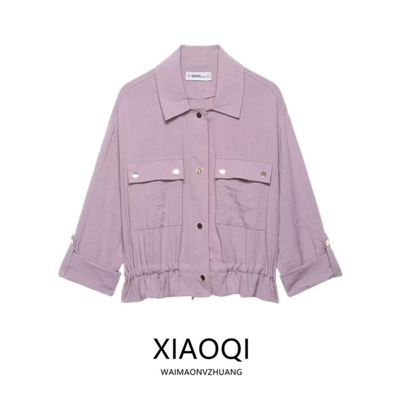 New Summer 2026 Women's Casual Pure Color Short Outerwear Turn-down Collar Sleeve Roll Commuting Coat Standard Fit Button Clo...
New Summer 2026 Women's Casual Pure Color Short Outerwear Turn-down Collar Sleeve Roll Commuting Coat Standard Fit Button Clo...