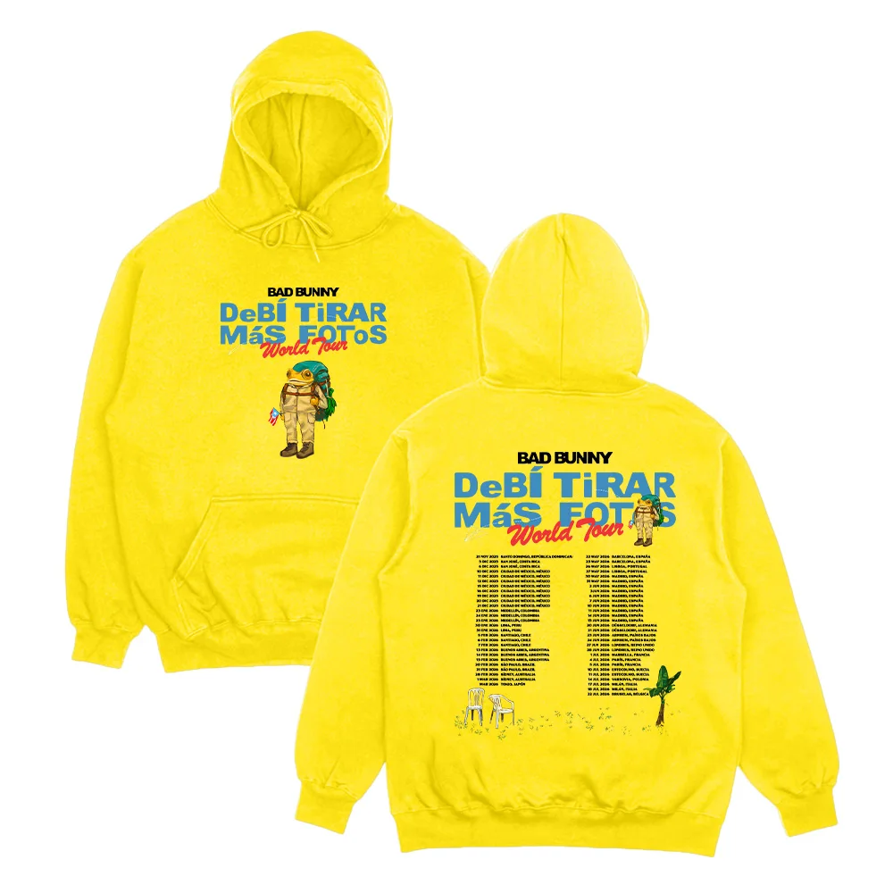 Rapper Bad Bunny Hoodies Debí Tirar Más Fotos Album Tour 2026 Graphic Pullover Men Women Fleece Pullover Fall Fashion Sweatshirt
Rapper Bad Bunny Hoodies Debí Tirar Más Fotos Album Tour 2026 Graphic Pullover Men Women Fleece Pullover Fall Fashion Sweatshirt