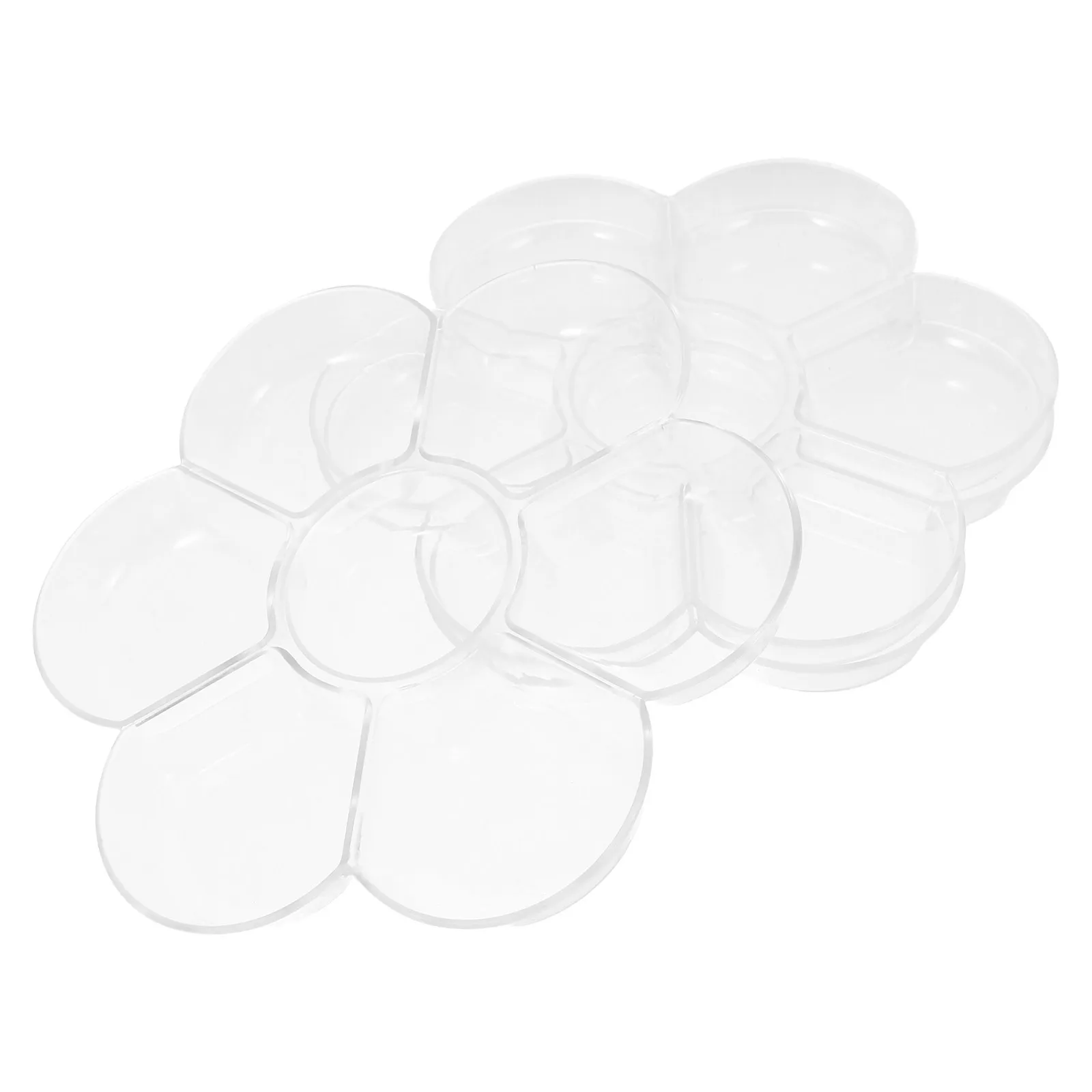 3Pcs Clear Paint Transparent 7-Compartment Plastic Mixing Tray Watercolor Oil Acrylic Pigment Tray Art Student Supply
3Pcs Clear Paint Transparent 7-Compartment Plastic Mixing Tray Watercolor Oil Acrylic Pigment Tray Art Student Supply