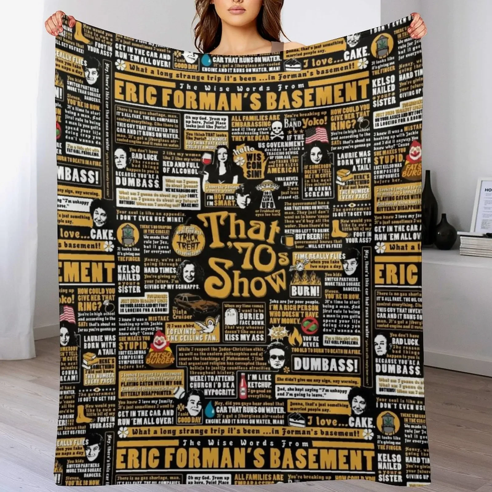 The Wise Words From Eric Forman's Basement Throw Blanket Single christmas gifts Blankets
The Wise Words From Eric Forman's Basement Throw Blanket Single christmas gifts Blankets