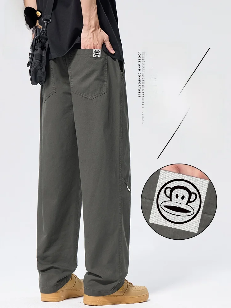 PaulFrank Pure Cotton Straight Leg Casual Pants Men's Loose Wide Leg Military een Workwear Spring Season Casual Trousers
PaulFrank Pure Cotton Straight Leg Casual Pants Men's Loose Wide Leg Military een Workwear Spring Season Casual Trousers