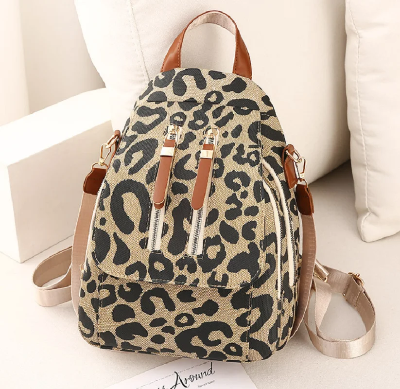 New Fashion Leopard Design Travel Backpack Women's High Quality Leather Shoulder Bags School Bag Large Capacity Casual Bagpack
New Fashion Leopard Design Travel Backpack Women's High Quality Leather Shoulder Bags School Bag Large Capacity Casual Bagpack