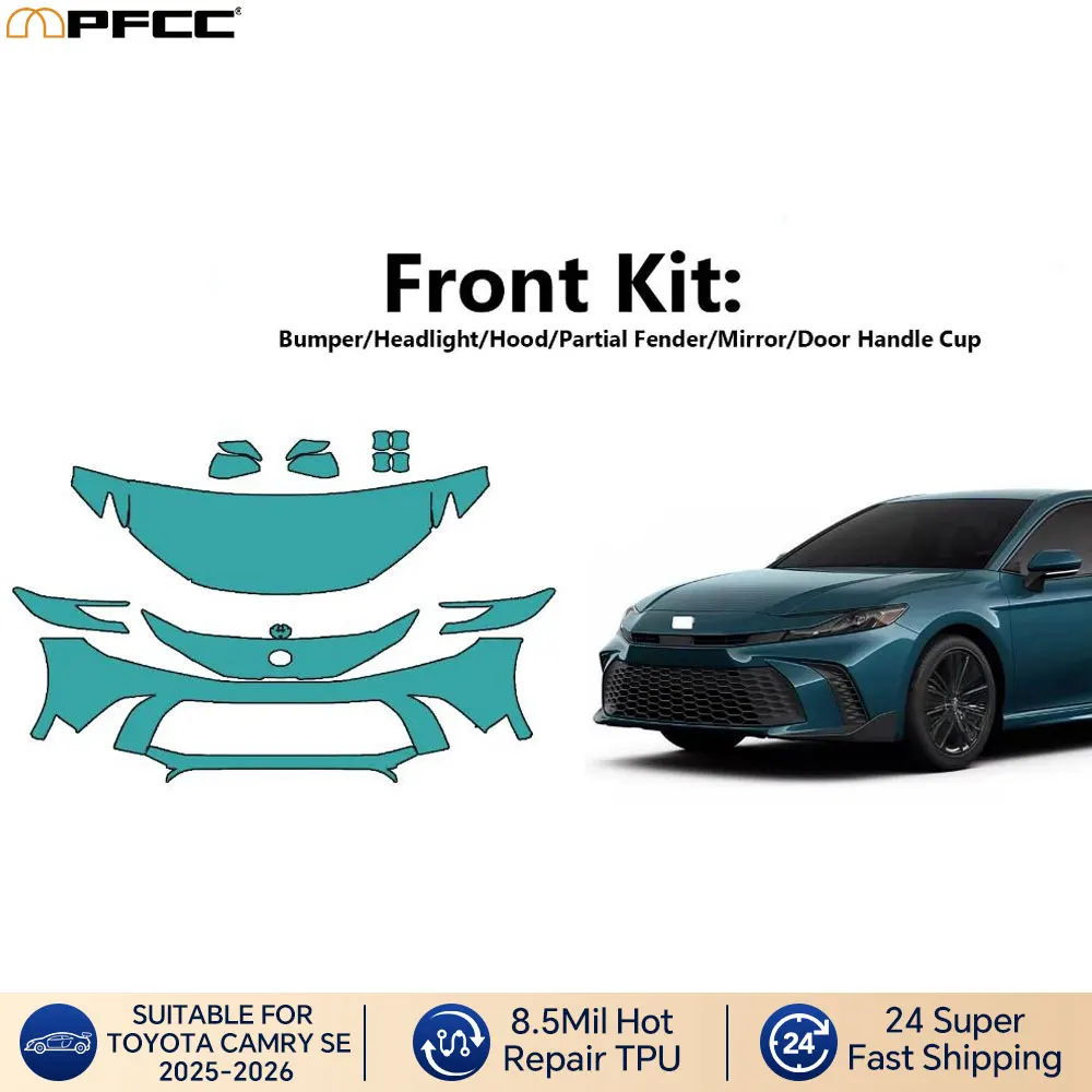 For Toyota Camry SE 2025 Car Front Paint Protection Film PPF Pre-cut Transparent Body Sticker Kit Anti-scratch 8.5mil TPU
For Toyota Camry SE 2025 Car Front Paint Protection Film PPF Pre-cut Transparent Body Sticker Kit Anti-scratch 8.5mil TPU