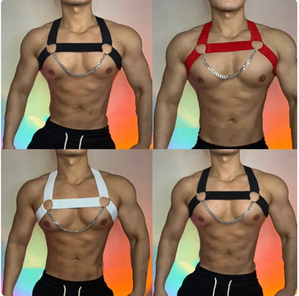 2025 Stretch Chain Chest Strap Nightclub Bar Gogo Dancer Costume Muscle Man Clubwear Sexy Pole Dance Clothes Accessories yj139
2025 Stretch Chain Chest Strap Nightclub Bar Gogo Dancer Costume Muscle Man Clubwear Sexy Pole Dance Clothes Accessories yj139