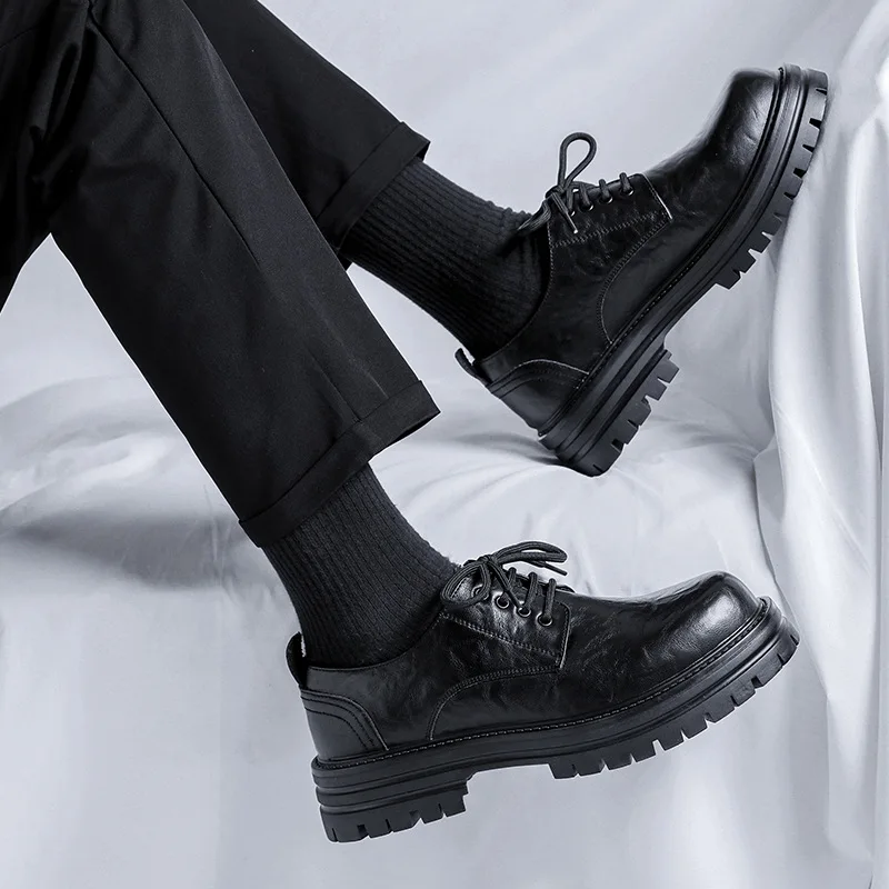 men fashion business wedding formal dress shoes lace-up natural leather platform shoe black trendy sneakers gentleman footwear
men fashion business wedding formal dress shoes lace-up natural leather platform shoe black trendy sneakers gentleman footwear