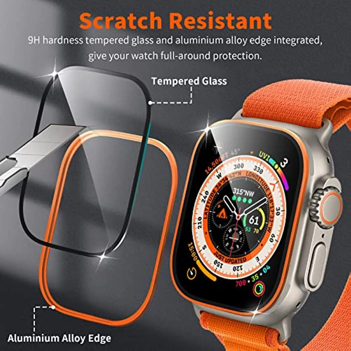 Tempered Glass for Apple Watch Ultra 49mm HD Screen Protector Metal Frame Anti-Scratch for IWatch Series 8 Accessories
Tempered Glass for Apple Watch Ultra 49mm HD Screen Protector Metal Frame Anti-Scratch for IWatch Series 8 Accessories