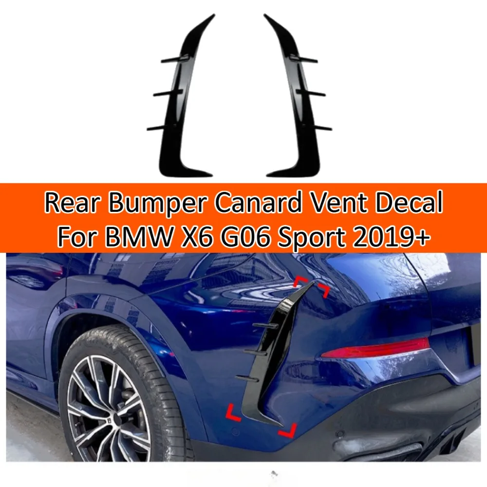 Rear Bumper Canard Vent Decal For BMW X6 G06 Sport 2019+ Air Knife Sticker Exterior Trim Car Styling Accessories Kit Set Decor
Rear Bumper Canard Vent Decal For BMW X6 G06 Sport 2019+ Air Knife Sticker Exterior Trim Car Styling Accessories Kit Set Decor