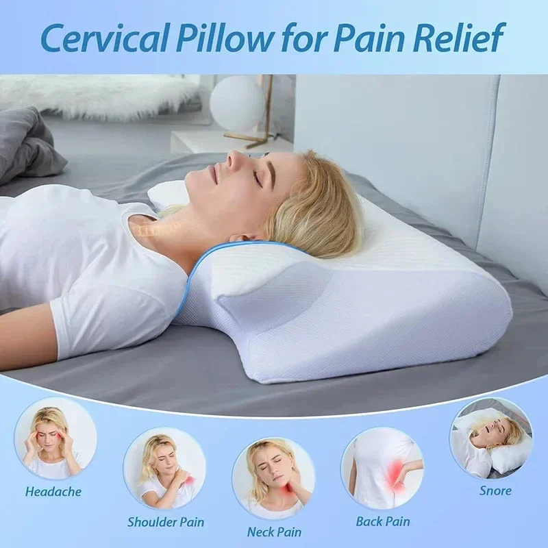 1PC Memory Foam Cervical Pillow 2-in-1 Ergonomic Contour Orthopedic Neck Support Pillow for Pain Relief
1PC Memory Foam Cervical Pillow 2-in-1 Ergonomic Contour Orthopedic Neck Support Pillow for Pain Relief