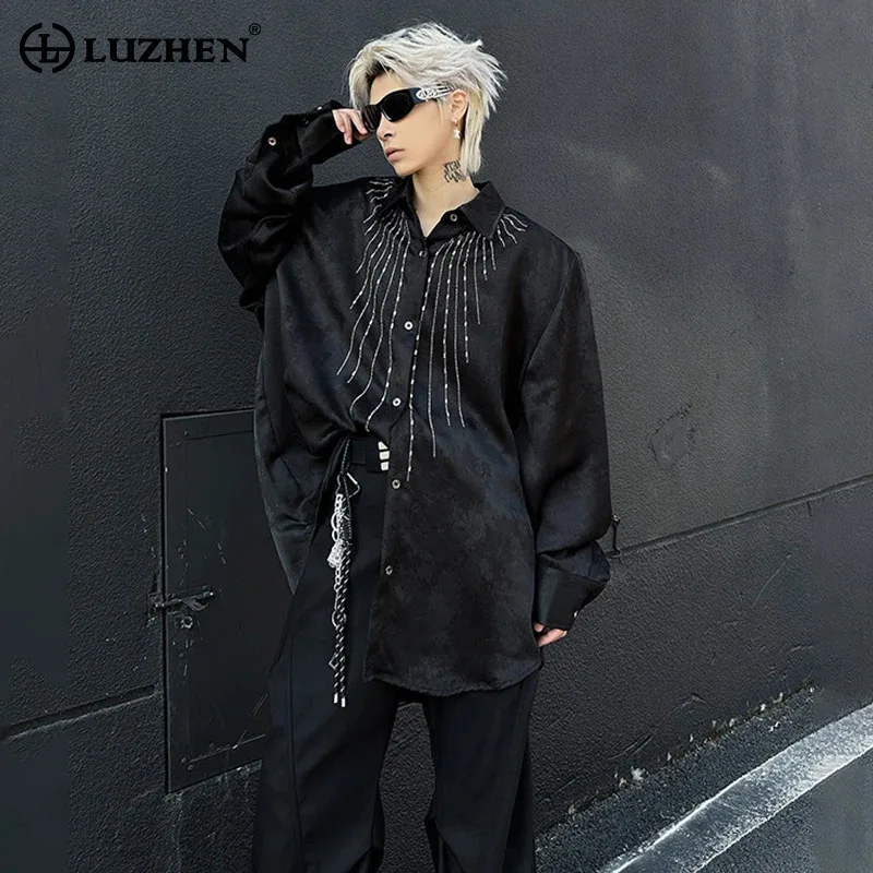 LUZHEN Pattern 2025 Handsome New Elegant Sequin Shirts Patchwork Men's Stylish High Quality Long Sleeve Tops Male Clothes JY4739
LUZHEN Pattern 2025 Handsome New Elegant Sequin Shirts Patchwork Men's Stylish High Quality Long Sleeve Tops Male Clothes JY4739