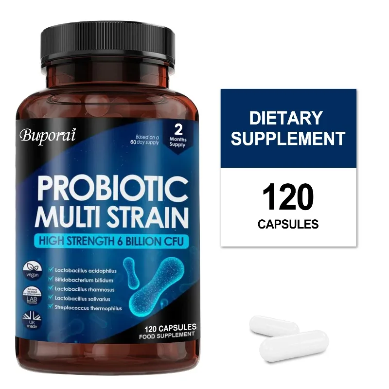 Multi-strain Probiotics - Reduce Bloating, Promotes Gut and Digestive Health, Nutrient Absorption, Boosts Immunity, Non-GMO
Multi-strain Probiotics - Reduce Bloating, Promotes Gut and Digestive Health, Nutrient Absorption, Boosts Immunity, Non-GMO