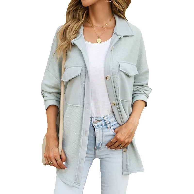 Early Autumn New Solid Knitted Cardigan Women's Loose Casual Long Pocket Sleeve Top Wear
Early Autumn New Solid Knitted Cardigan Women's Loose Casual Long Pocket Sleeve Top Wear