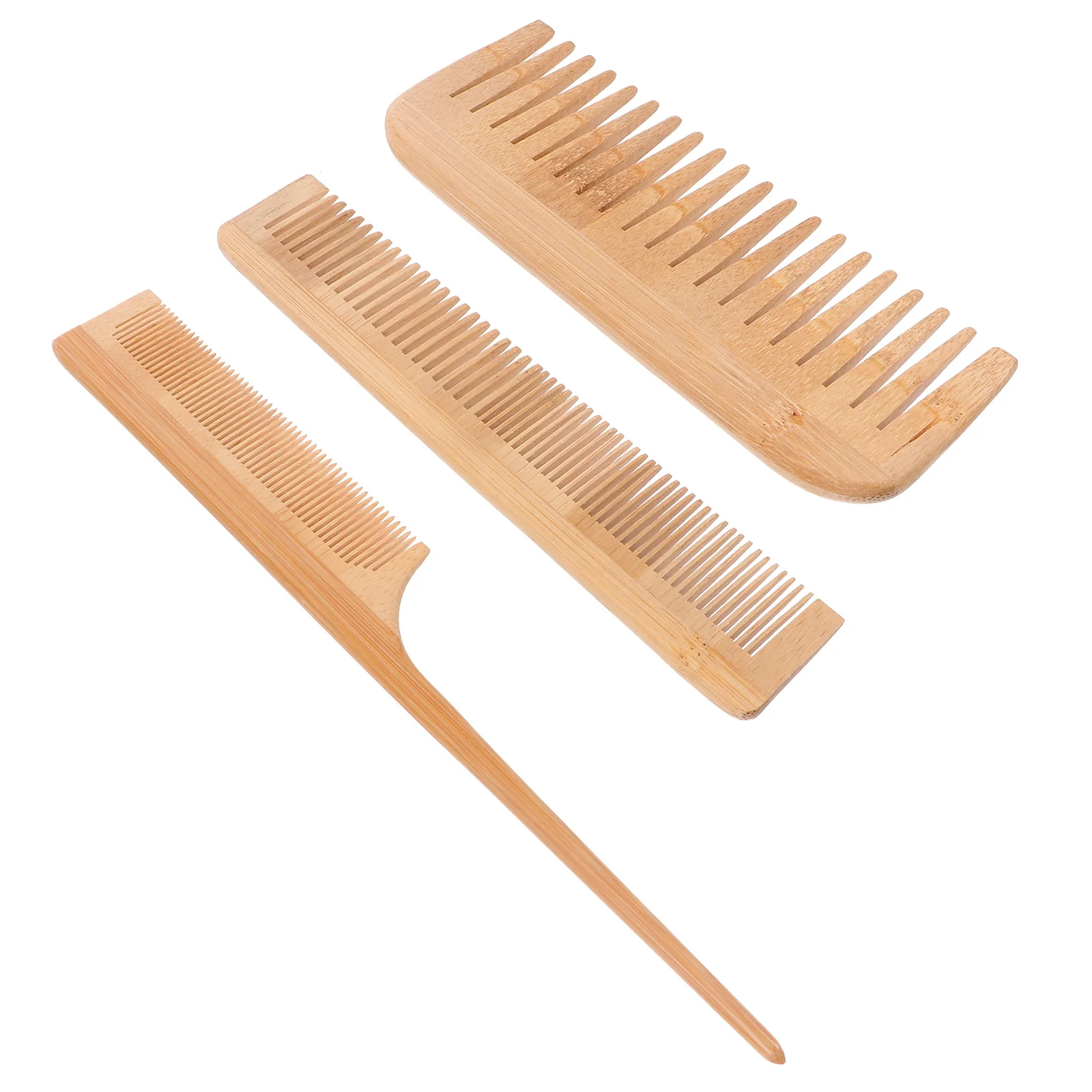 3pcs Massage Comb Bamboo Hair Barber Detangling Fine Wide Teeth Home Styling Portable Convenience Lightweight
3pcs Massage Comb Bamboo Hair Barber Detangling Fine Wide Teeth Home Styling Portable Convenience Lightweight