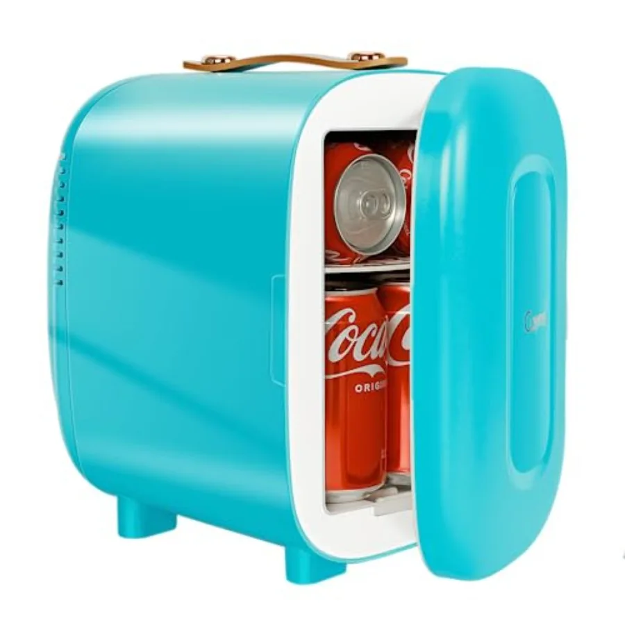 Mini Fridge Portable Thermoelectric 4L/6 Can AC/DC Cooler and Warmer for Skincare, Food, Beverage, Beauty Makeup Blue ABS Plast
Mini Fridge Portable Thermoelectric 4L/6 Can AC/DC Cooler and Warmer for Skincare, Food, Beverage, Beauty Makeup Blue ABS Plast