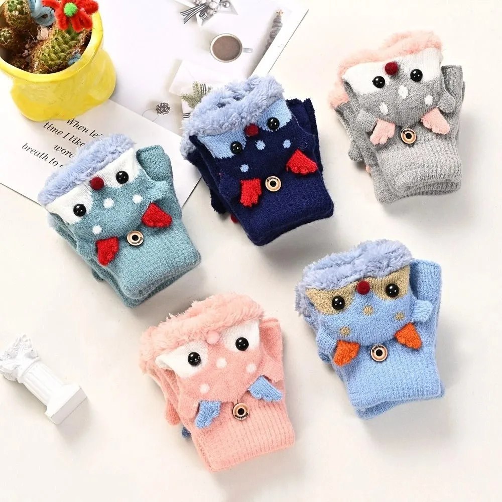 Cartoon Children Flip Cover Gloves Korean Style Warm Reindeer Gloves Winter Mittens Thicken Half Finger Knitted Gloves Outdooor
Cartoon Children Flip Cover Gloves Korean Style Warm Reindeer Gloves Winter Mittens Thicken Half Finger Knitted Gloves Outdooor