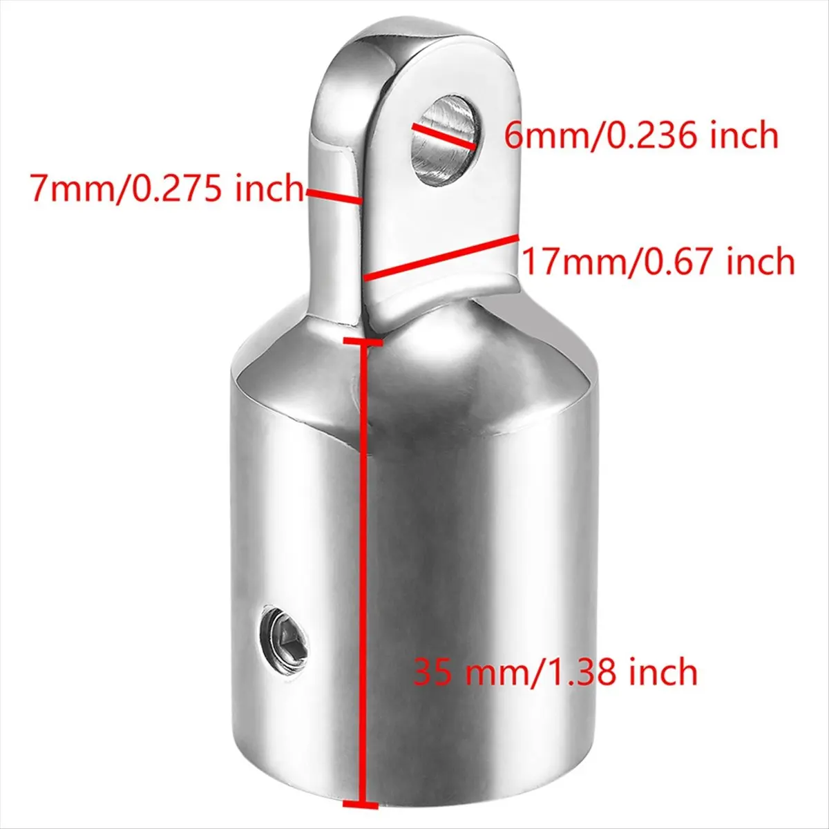 ABST Boat Bimini Top Eye End Cap Fits 1 Inch (25 mm) with Bimini Top Deck Hinge, Marine Hardwares Bimini Top Fitting
ABST Boat Bimini Top Eye End Cap Fits 1 Inch (25 mm) with Bimini Top Deck Hinge, Marine Hardwares Bimini Top Fitting