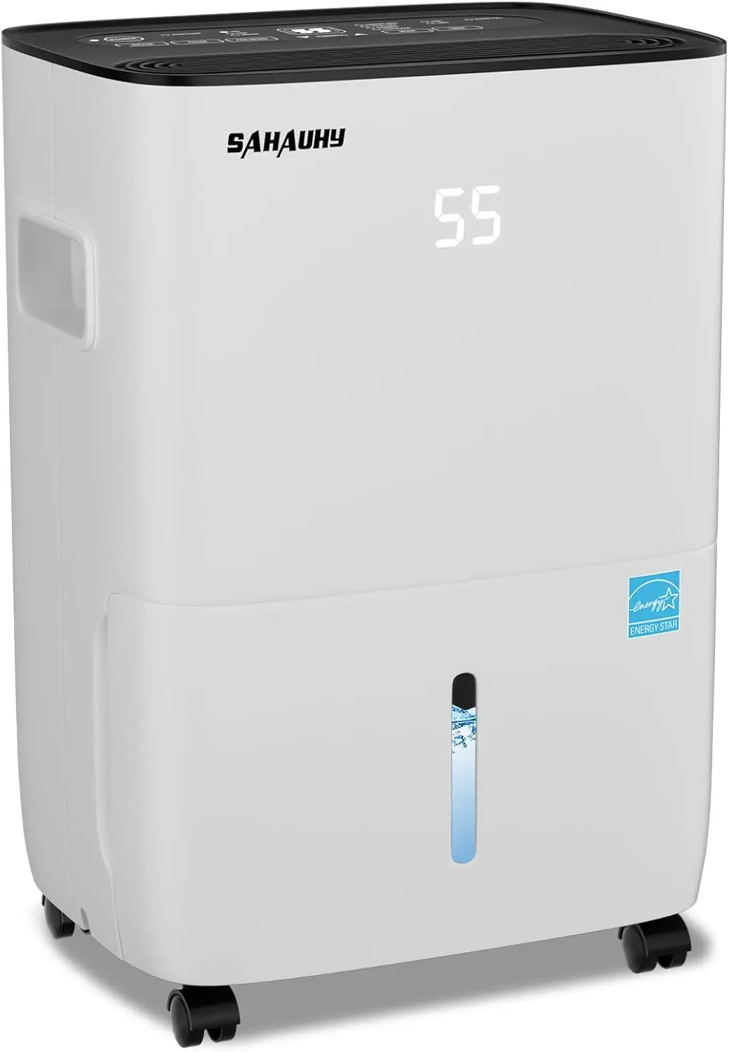 80 Pints ENERGY STAR Dehumidifier for Large Rooms up to 5,200 Sq. Ft with Drain Hose and Water Tank
80 Pints ENERGY STAR Dehumidifier for Large Rooms up to 5,200 Sq. Ft with Drain Hose and Water Tank