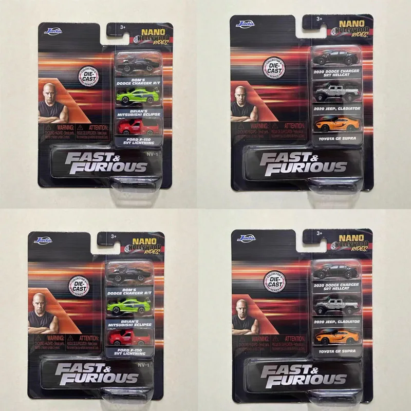 JADA Diecast Vehicles 1:128 Fast & Furious Mini Alloy Car Set 3 Pack Model Toy Collection Ornament Boys Gifts
JADA Diecast Vehicles 1:128 Fast & Furious Mini Alloy Car Set 3 Pack Model Toy Collection Ornament Boys Gifts