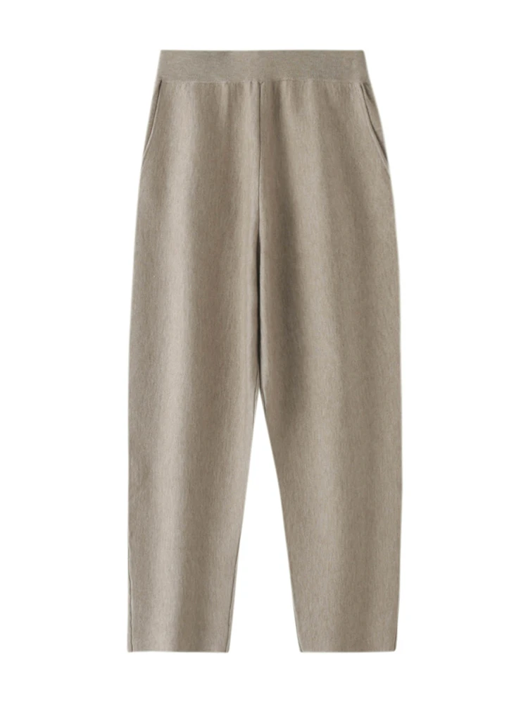 High Soft Spring Autumn Women Pants Worsted Merino Wool Female Knitwear Casual Lady Clothing Long Solid Trousers Bottoms
High Soft Spring Autumn Women Pants Worsted Merino Wool Female Knitwear Casual Lady Clothing Long Solid Trousers Bottoms