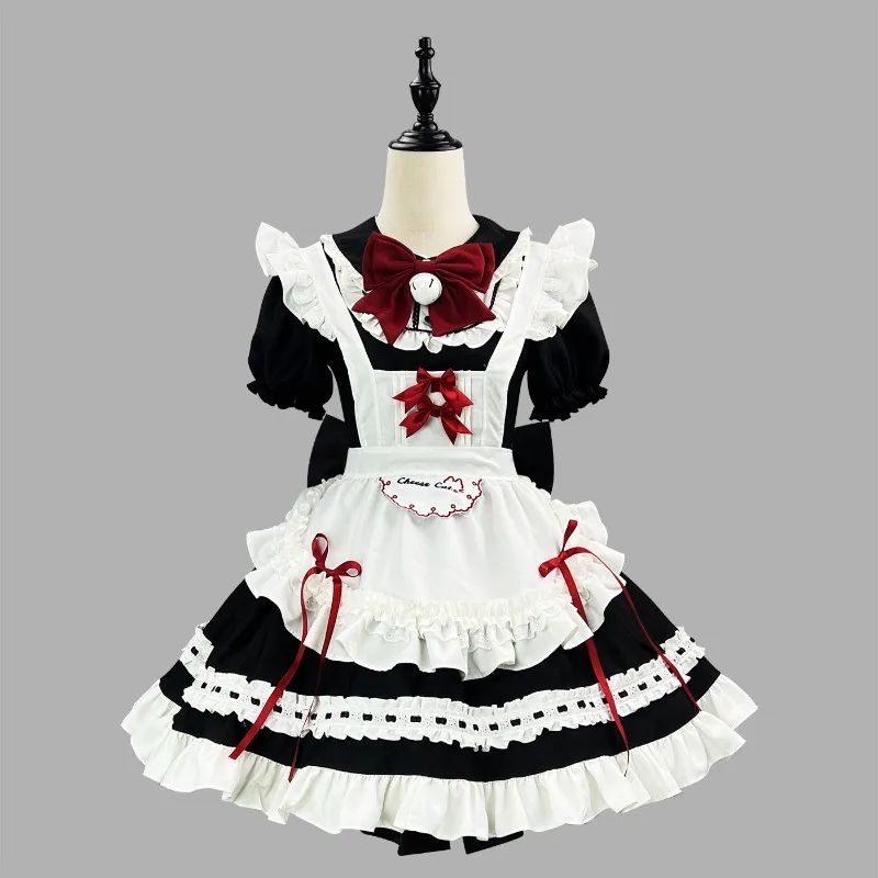 Lolita Maid Cosplay Costume Coffee Servant Dress Black Lolita with Apron Short Sleevd Wear Carnival Comic-Con Dress Cospa Cute
Lolita Maid Cosplay Costume Coffee Servant Dress Black Lolita with Apron Short Sleevd Wear Carnival Comic-Con Dress Cospa Cute