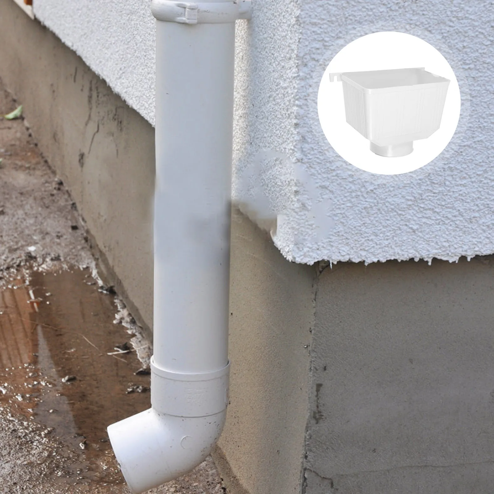 PVC Rainwater Pipe Connector 90mm Gutter Downspout Adapter White Durable Non Deformation Impact Resistance Drainage Solution
PVC Rainwater Pipe Connector 90mm Gutter Downspout Adapter White Durable Non Deformation Impact Resistance Drainage Solution