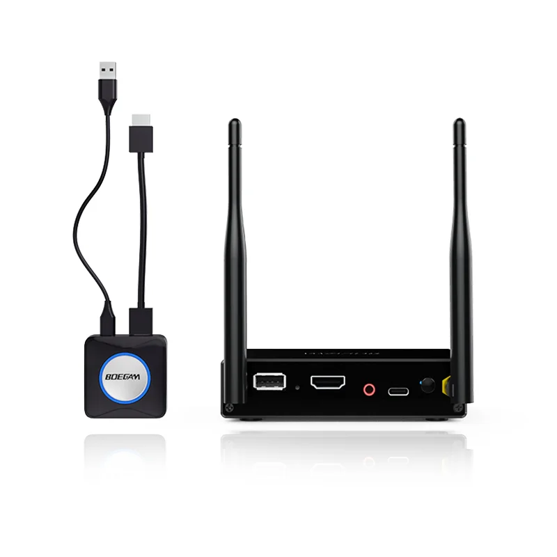 4K Wireless Presentation and Screen Sharing Kit with USB-C and USB-A Dongle Plug and Play BYOD Solution for Office Meeting Rooms
4K Wireless Presentation and Screen Sharing Kit with USB-C and USB-A Dongle Plug and Play BYOD Solution for Office Meeting Rooms
