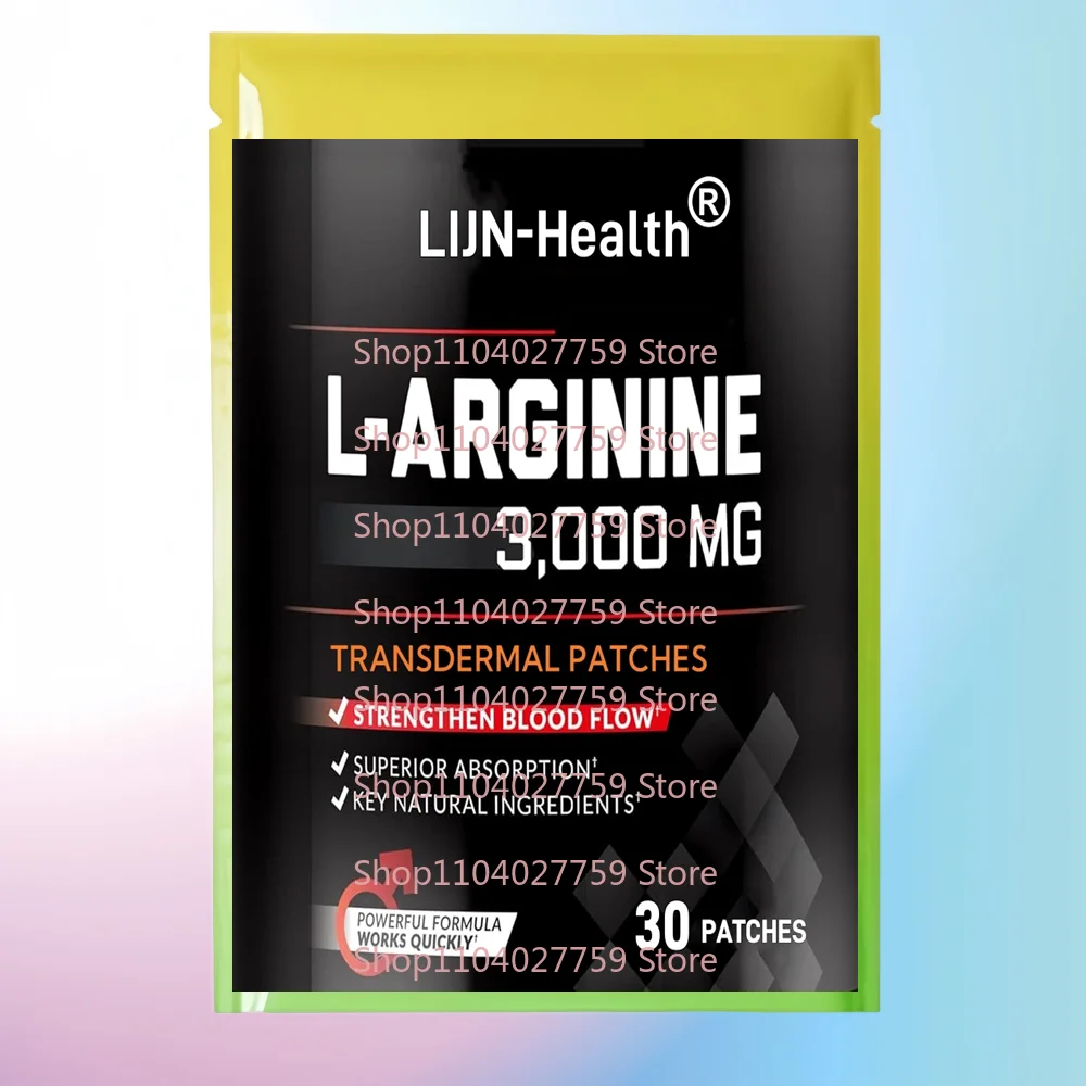 30 Patches L-Arginine Transdermal Patches to Help Build Muscle and Support Stronger Blood Flow, Circulation
30 Patches L-Arginine Transdermal Patches to Help Build Muscle and Support Stronger Blood Flow, Circulation