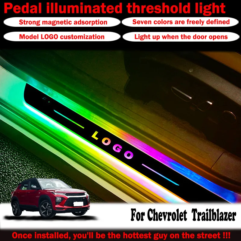 For Chevrolet Trailblazer car threshold light custom logo LED welcome light threshold pedal light accessories easy to install
For Chevrolet Trailblazer car threshold light custom logo LED welcome light threshold pedal light accessories easy to install