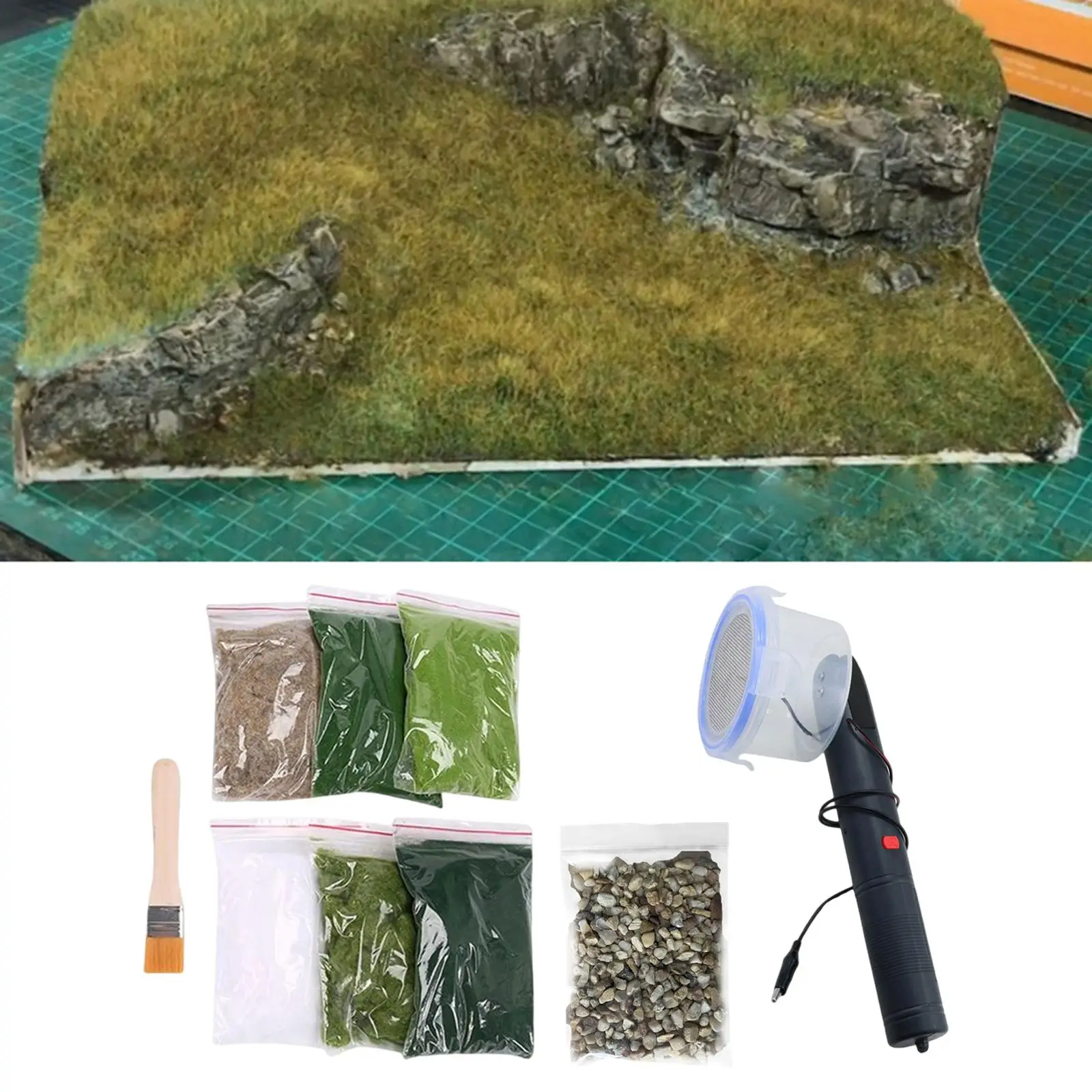 Static Grass Flocking Applicator Static Flocking for Layout DIY Landscape Railway Terrain DIY Project Miniature Scene Model
Static Grass Flocking Applicator Static Flocking for Layout DIY Landscape Railway Terrain DIY Project Miniature Scene Model