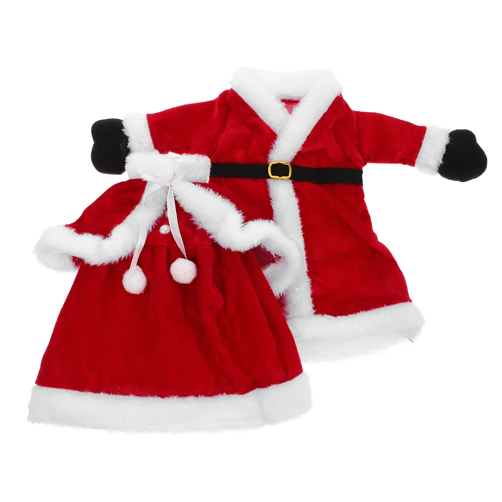 2Pcs Christmas Dress Skirt Bottle Cover Decorative Delicate Sleeve Red Xmas Covers Accessories Ladies
2Pcs Christmas Dress Skirt Bottle Cover Decorative Delicate Sleeve Red Xmas Covers Accessories Ladies