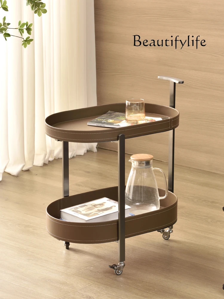 Light Luxury Minimalist Chinese Style Saddle Leather Removable Sofa Side Table Stainless Steel Cart Coffee Table
Light Luxury Minimalist Chinese Style Saddle Leather Removable Sofa Side Table Stainless Steel Cart Coffee Table