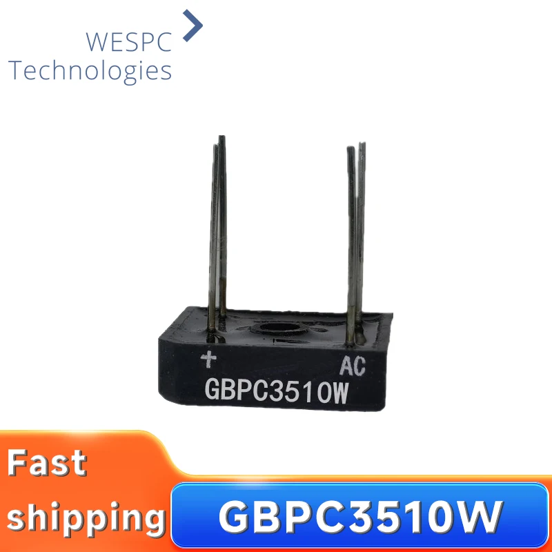 GBPC3510W Diode Bridge Rectifier 35A 1000V 4-Pin single phase compact Power Bridge Rectifier
GBPC3510W Diode Bridge Rectifier 35A 1000V 4-Pin single phase compact Power Bridge Rectifier