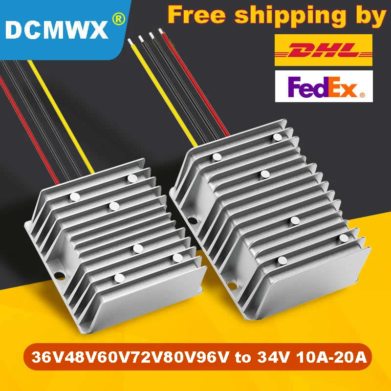 36V48V step-down 34V power converter 60V72V80V90V96V Buck voltage to 34V car regulated DC transformer waterproof power adapter
36V48V step-down 34V power converter 60V72V80V90V96V Buck voltage to 34V car regulated DC transformer waterproof power adapter