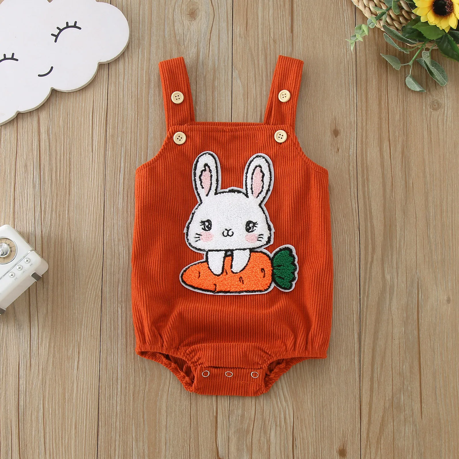 Infant Baby Boys Girls Sleeveless Cute Rabbit Embroider Romper Newborn Bodysuits Baby Clothing Girls Bodysuits 3 6 9 12 Months
Infant Baby Boys Girls Sleeveless Cute Rabbit Embroider Romper Newborn Bodysuits Baby Clothing Girls Bodysuits 3 6 9 12 Months