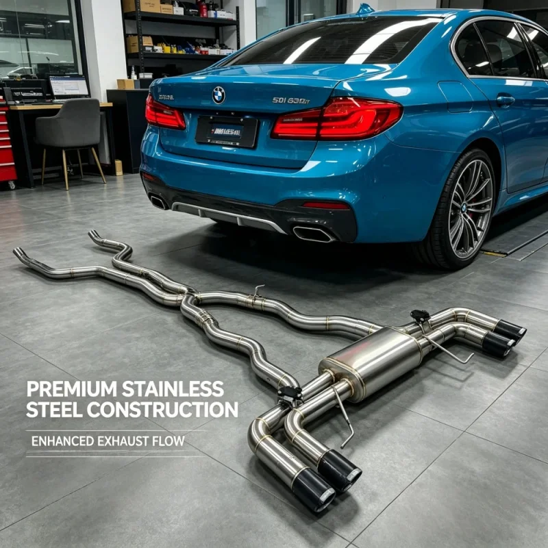 Valvetronic Exhaust Catback for BMW M550i 550I G30 4.4T 2017-2021 Stainless Muffler Car Performance Exhaust Pipes Sound Upgrade
Valvetronic Exhaust Catback for BMW M550i 550I G30 4.4T 2017-2021 Stainless Muffler Car Performance Exhaust Pipes Sound Upgrade