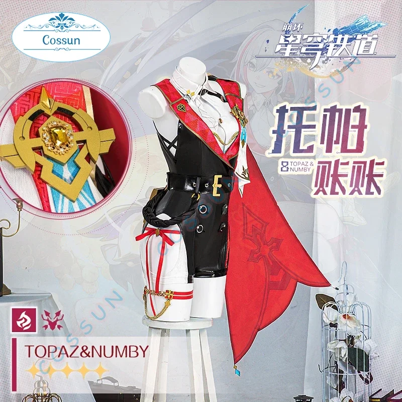 Game Honkai:Star Rail Topaz Cosplay Costume Halloween outfits Game Clothing Women Anime Clothing
Game Honkai:Star Rail Topaz Cosplay Costume Halloween outfits Game Clothing Women Anime Clothing