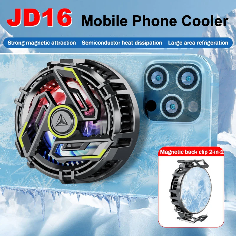 Магнитный охлаждающий вентилятор JD16 с зажимом для IOS и Android, универсальные аксессуары для игр PUBG
Магнитный охлаждающий вентилятор JD16 с зажимом для IOS и Android, универсальные аксессуары для игр PUBG
