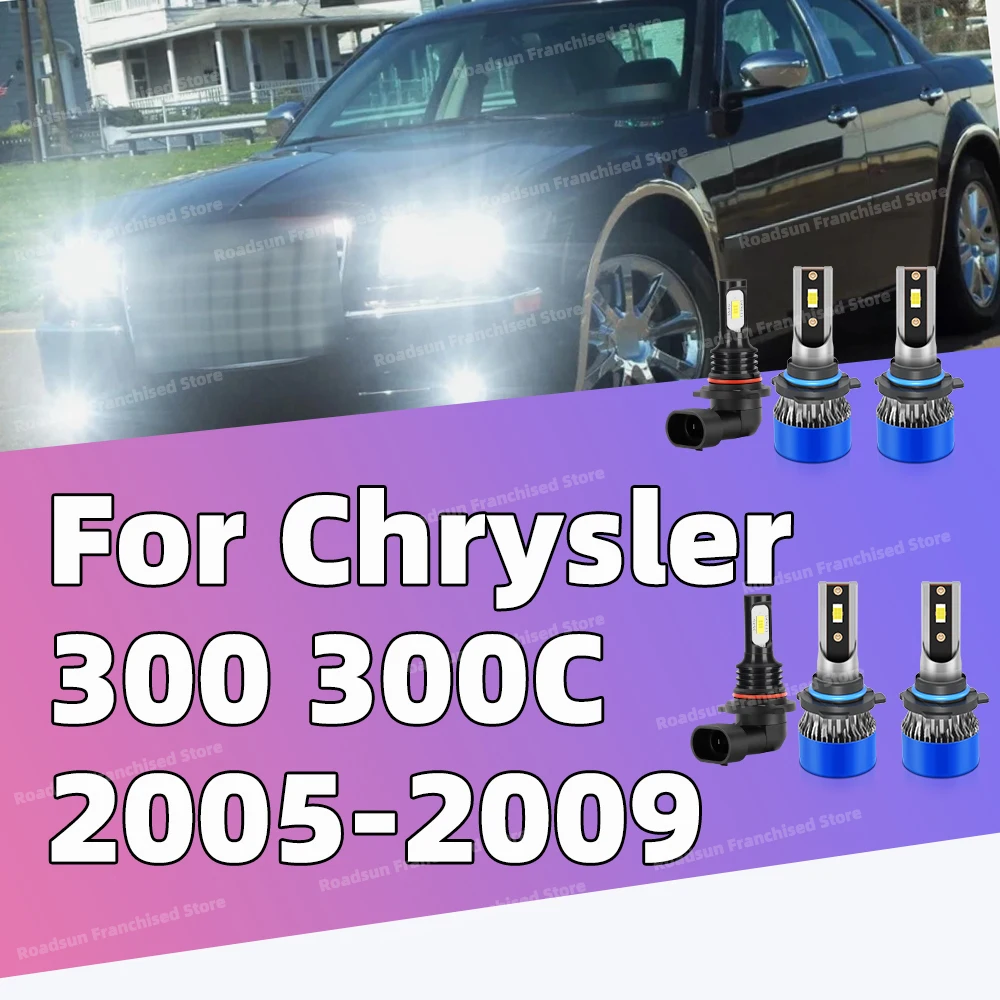 2/6Pcs Car Front Lampada Bulbs For Chrysler 300 For Chrysler 300C 2005-2009 Head Lamps Headlights Fog Light Combo Kit 6000K 12V
2/6Pcs Car Front Lampada Bulbs For Chrysler 300 For Chrysler 300C 2005-2009 Head Lamps Headlights Fog Light Combo Kit 6000K 12V