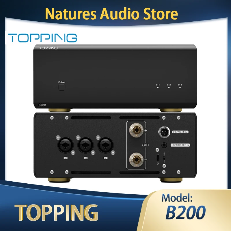 TOPPING B200 HIFI Mono Pure Post Power Amplifier 200W OutputUltra-high Performance Audio Amplifier
TOPPING B200 HIFI Mono Pure Post Power Amplifier 200W OutputUltra-high Performance Audio Amplifier