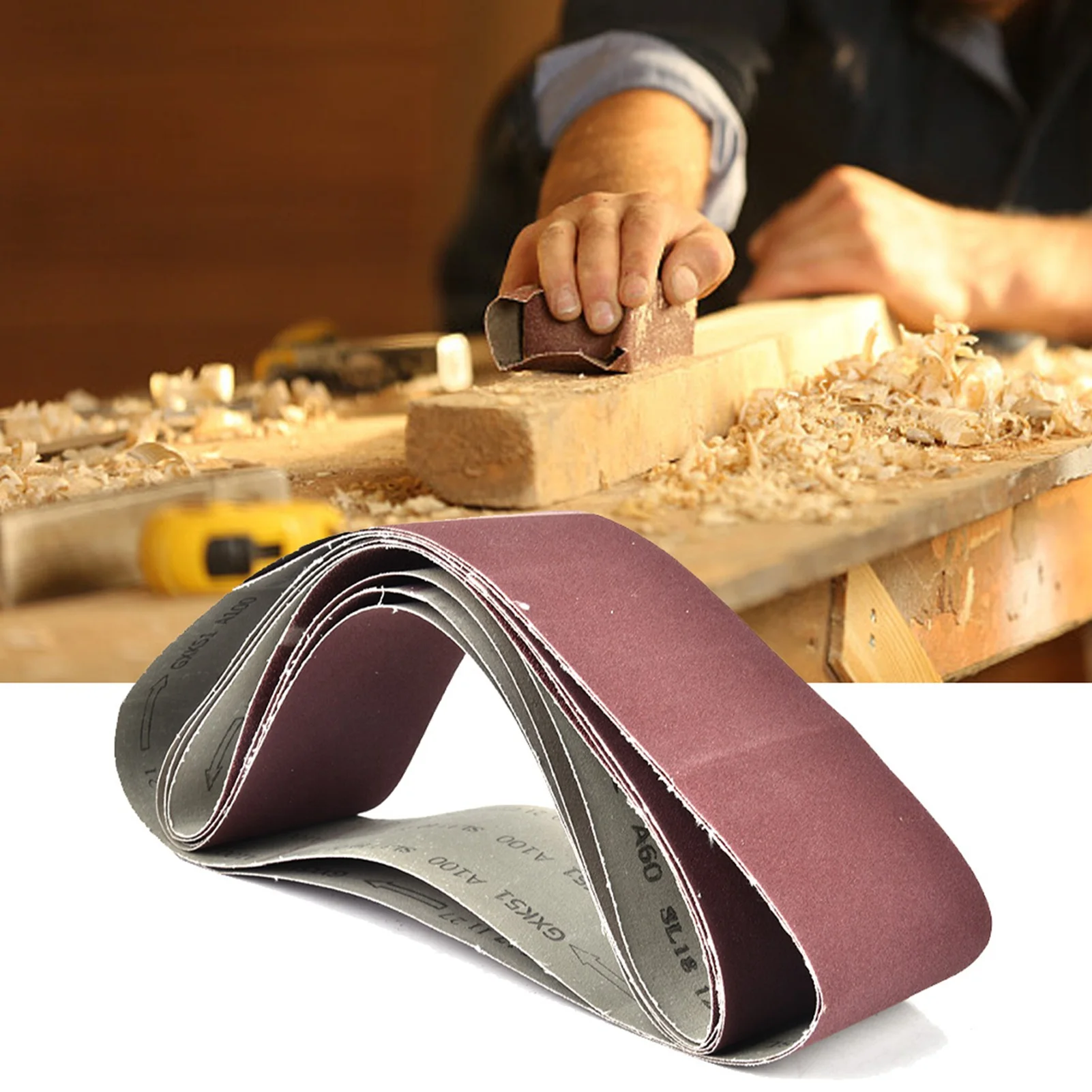 6pcs 915x100mm Abrasive Sanding Band Belt for Belt Sander Parts Grit 60/80/100/120/150/180
6pcs 915x100mm Abrasive Sanding Band Belt for Belt Sander Parts Grit 60/80/100/120/150/180