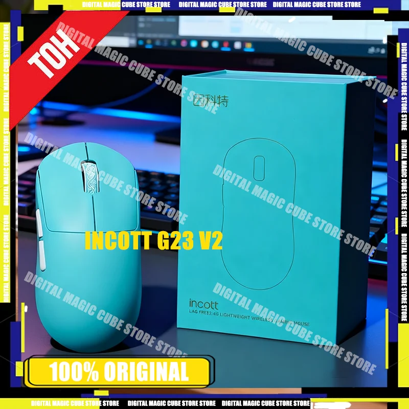 INCOTT G23 V2 Gaming Mouse 47g PAW3395 Wireless 3-mode Lightweight 8000Hz Polling Rate Ultra Low Latency E-sports Custom Mice
INCOTT G23 V2 Gaming Mouse 47g PAW3395 Wireless 3-mode Lightweight 8000Hz Polling Rate Ultra Low Latency E-sports Custom Mice
