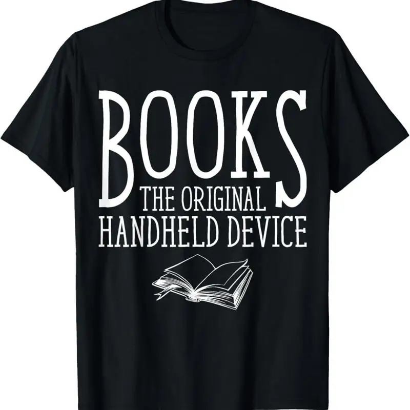 Книги, оригинальное портативное устройство, забавная футболка для любителей чтения книг
Книги, оригинальное портативное устройство, забавная футболка для любителей чтения книг