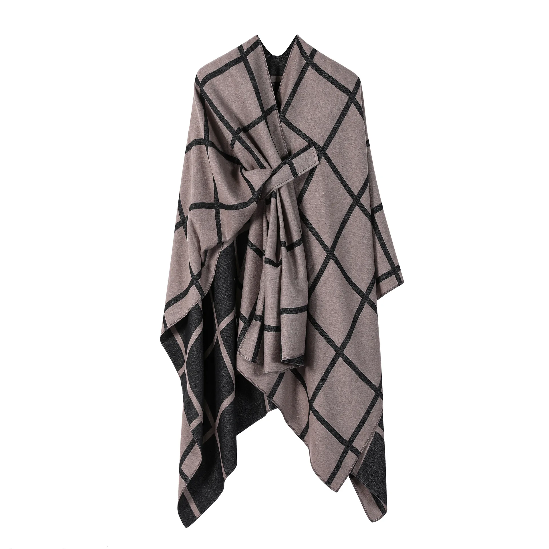 Autumn Winter New Cape Knitted Cardigan Irregular Capes Ponchos Women Capes Coffee Cloak
Autumn Winter New Cape Knitted Cardigan Irregular Capes Ponchos Women Capes Coffee Cloak
