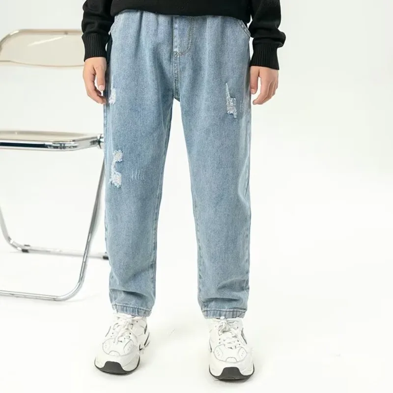 Ripped Jeans For Boys Pants Casual Clothes Autumn Children's Clothing 10 12 Years Child Trousers New Kids Boy's Infant Jeans
Ripped Jeans For Boys Pants Casual Clothes Autumn Children's Clothing 10 12 Years Child Trousers New Kids Boy's Infant Jeans
