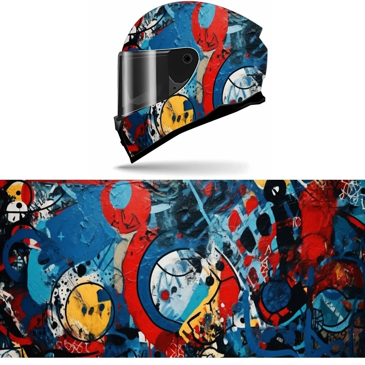 Colorful Graffiti Abstract Full Helmet Wrap Sticker Motorcycle Helmet Racing Graphic Decal Vinyl Wrap Helmet Decor Sticker
Colorful Graffiti Abstract Full Helmet Wrap Sticker Motorcycle Helmet Racing Graphic Decal Vinyl Wrap Helmet Decor Sticker