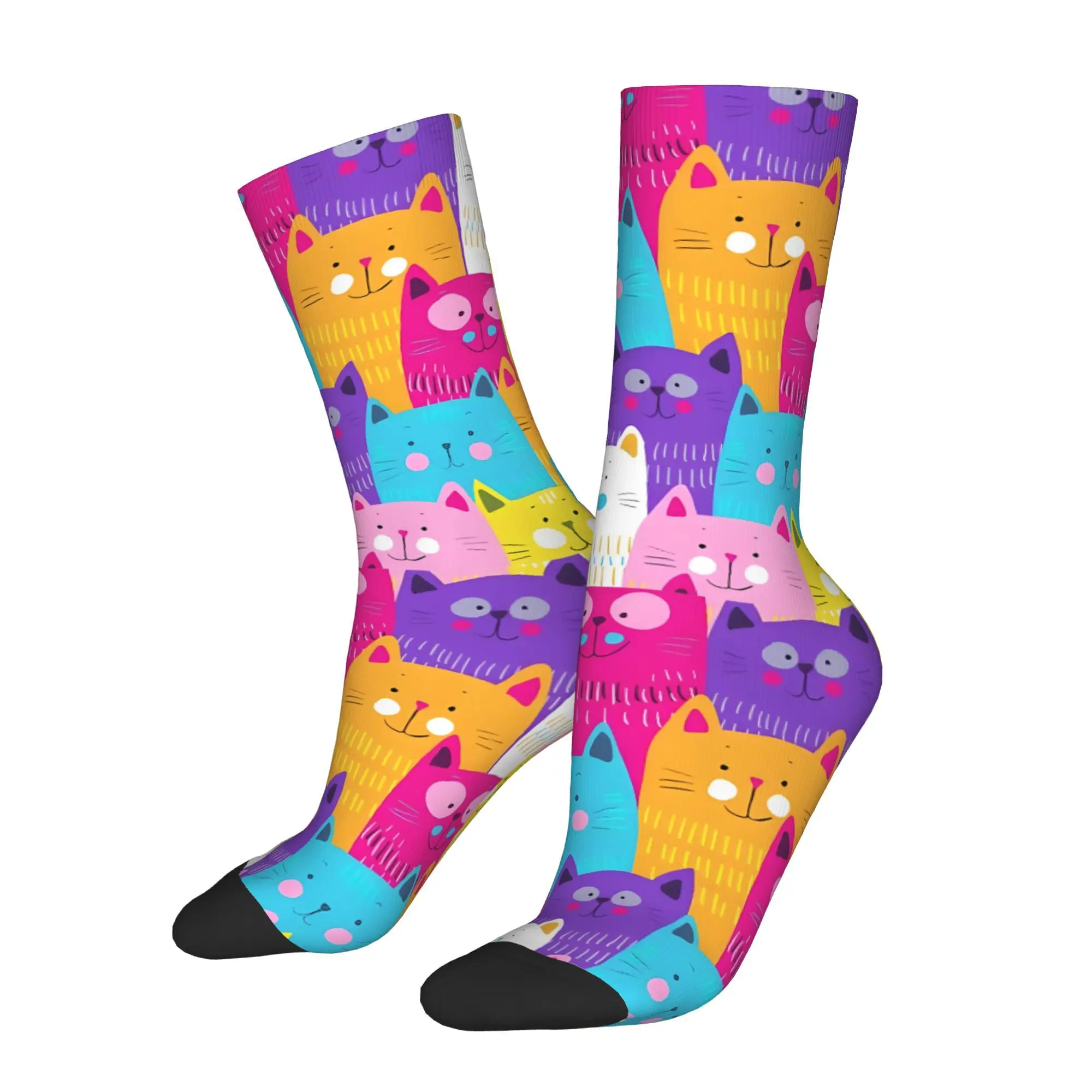 Smiling Colorful Cats 3D Print Men Unisex Cycling Windproof Outdoor Hip Hop Running Hiking Warm Mid-calf Sock
Smiling Colorful Cats 3D Print Men Unisex Cycling Windproof Outdoor Hip Hop Running Hiking Warm Mid-calf Sock